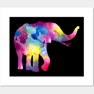 Rainbow Elephant Posters and Art